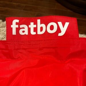 Large Red fatboy bean bag in great condition, barely used.